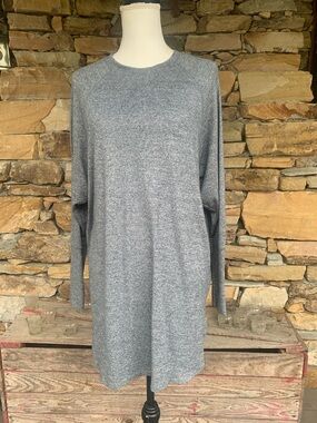 Mono B Grey Heathered Knit Top